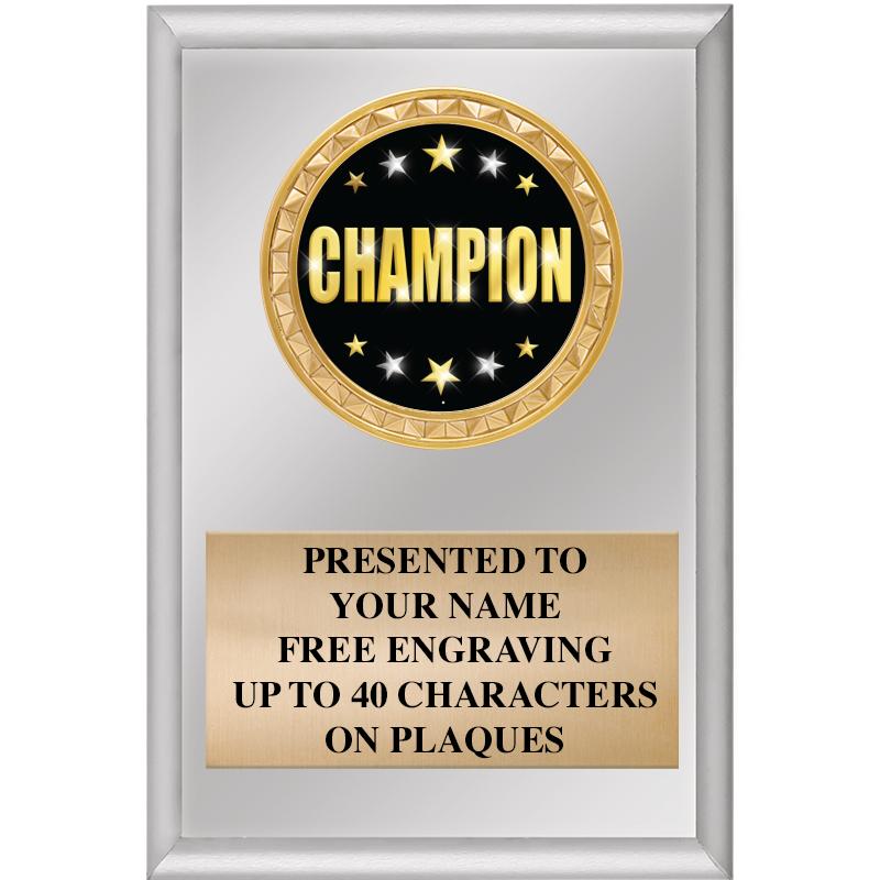 4" X 6" SILVER INSERT PLAQUE