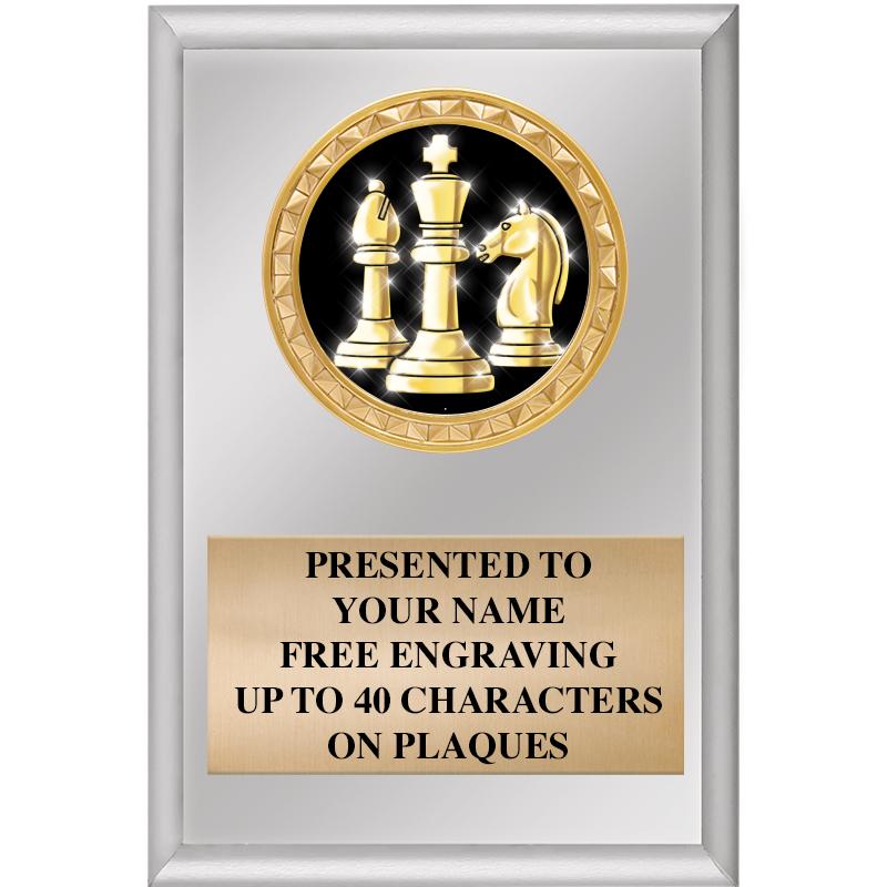 4" X 6" SILVER INSERT PLAQUE