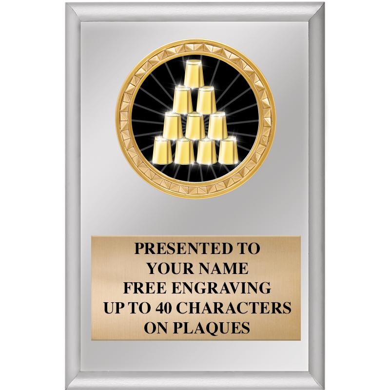 4" X 6" SILVER INSERT PLAQUE