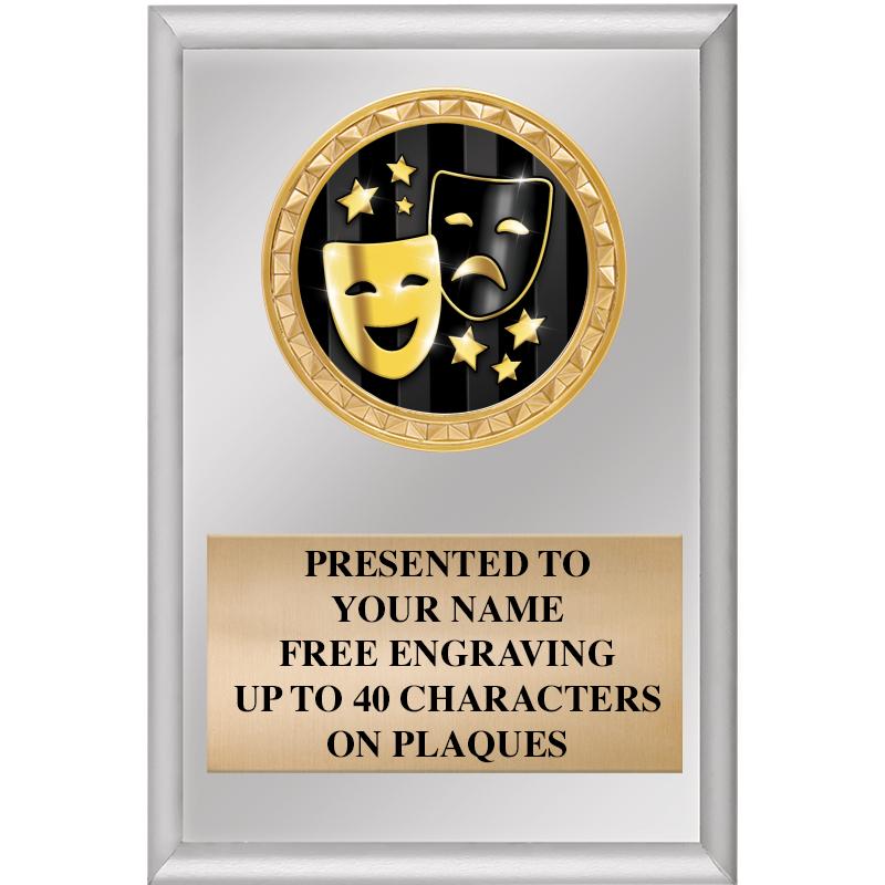 4" X 6" SILVER INSERT PLAQUE