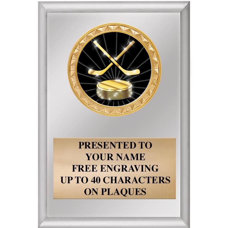 4" X 6" SILVER INSERT PLAQUE