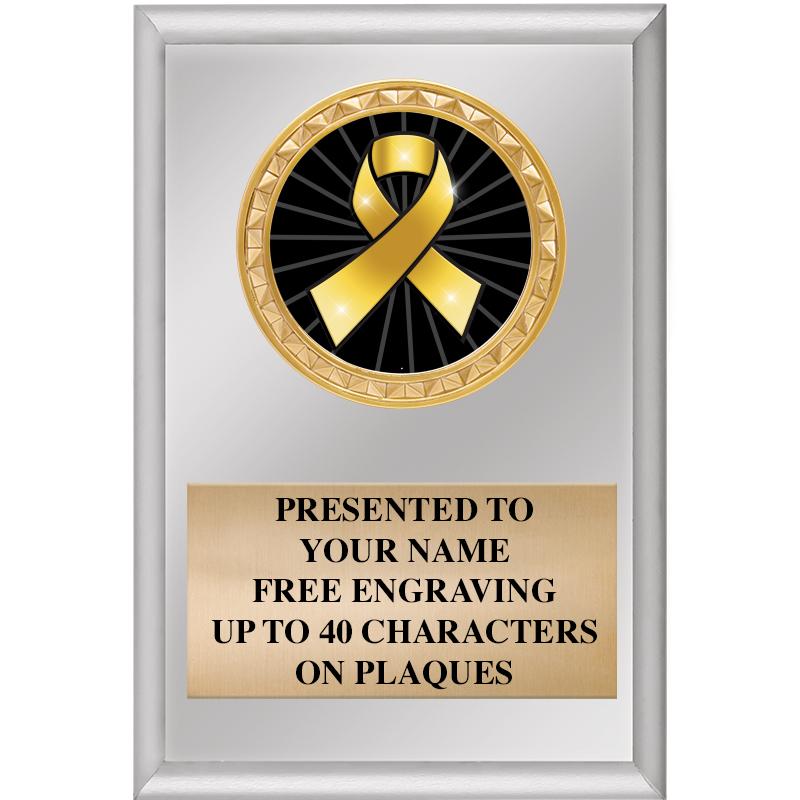 4" X 6" SILVER INSERT PLAQUE