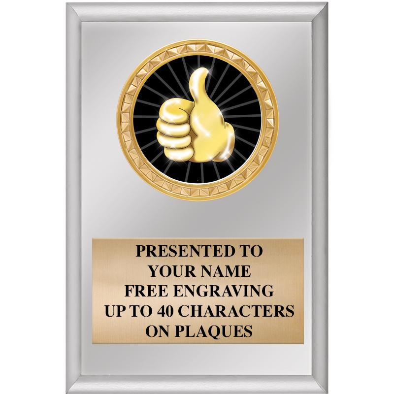 4" X 6" SILVER INSERT PLAQUE