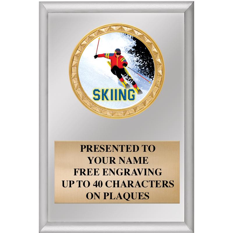 4" X 6" SILVER INSERT PLAQUE