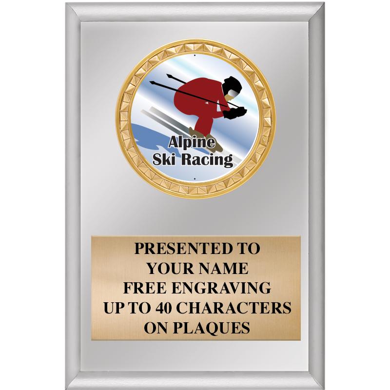 4" X 6" SILVER INSERT PLAQUE