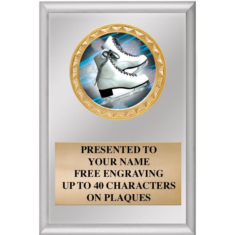 4" X 6" SILVER INSERT PLAQUE