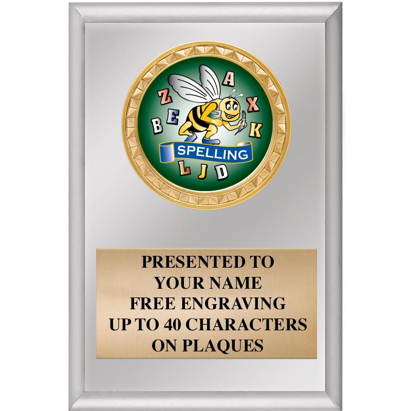 4" X 6" SILVER INSERT PLAQUE