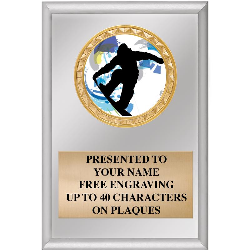 4" X 6" SILVER INSERT PLAQUE