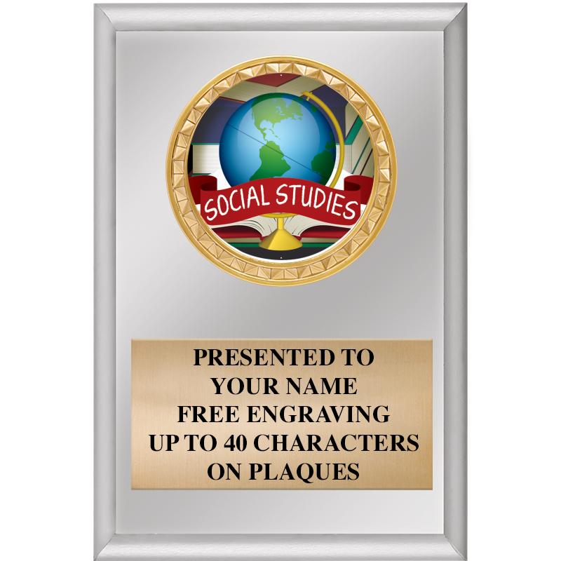 4" X 6" SILVER INSERT PLAQUE