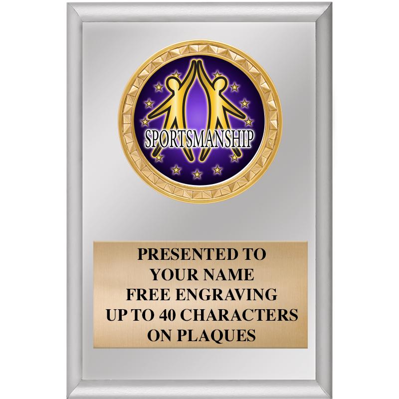 4" X 6" SILVER INSERT PLAQUE