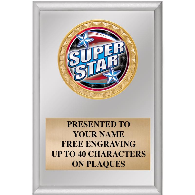 4" X 6" SILVER INSERT PLAQUE