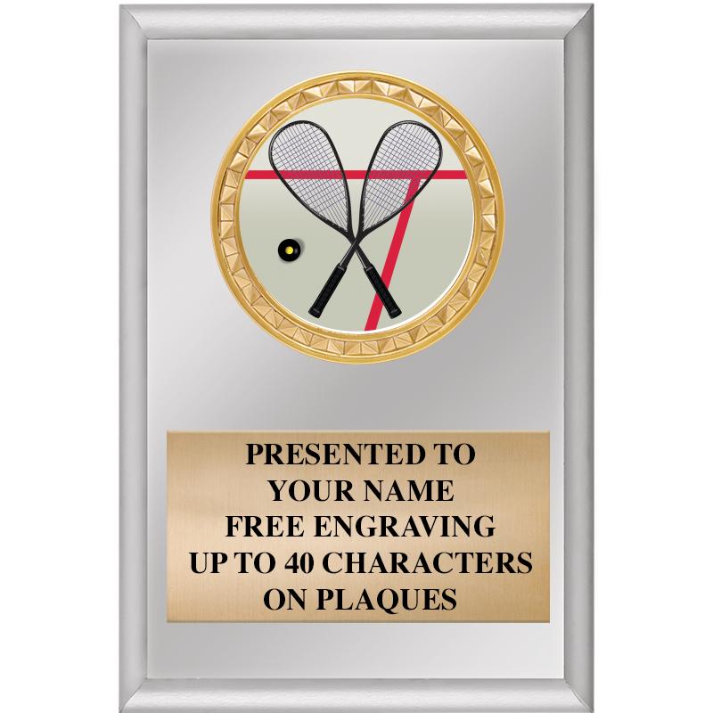 4" X 6" SILVER INSERT PLAQUE