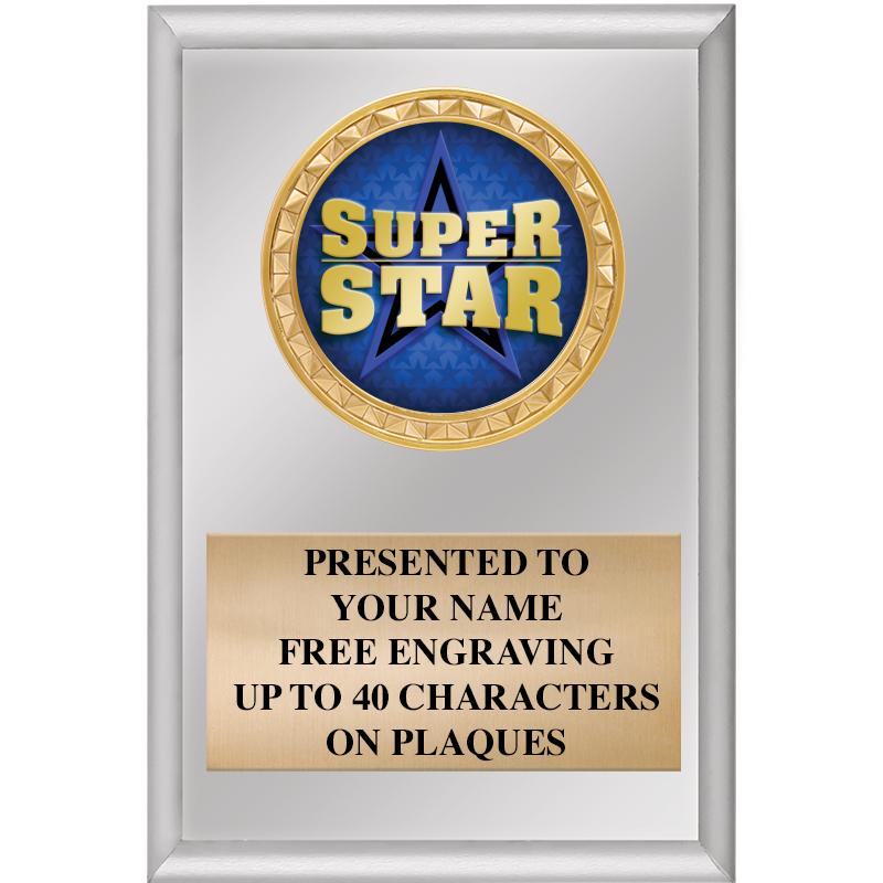 4" X 6" SILVER INSERT PLAQUE