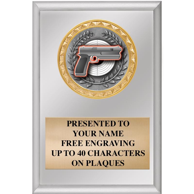 4" X 6" SILVER INSERT PLAQUE