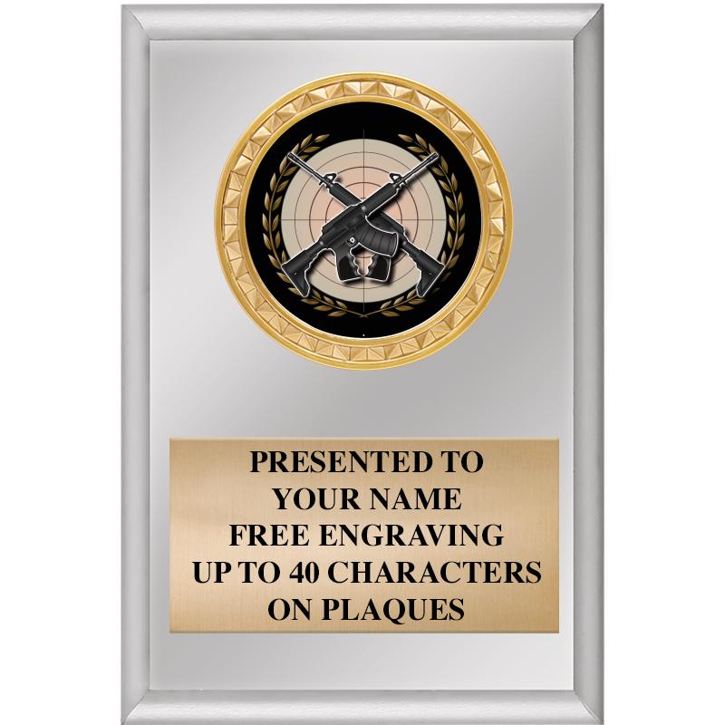 4" X 6" SILVER INSERT PLAQUE