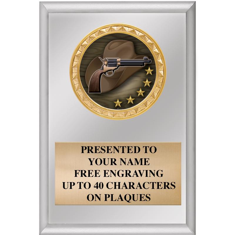 4" X 6" SILVER INSERT PLAQUE
