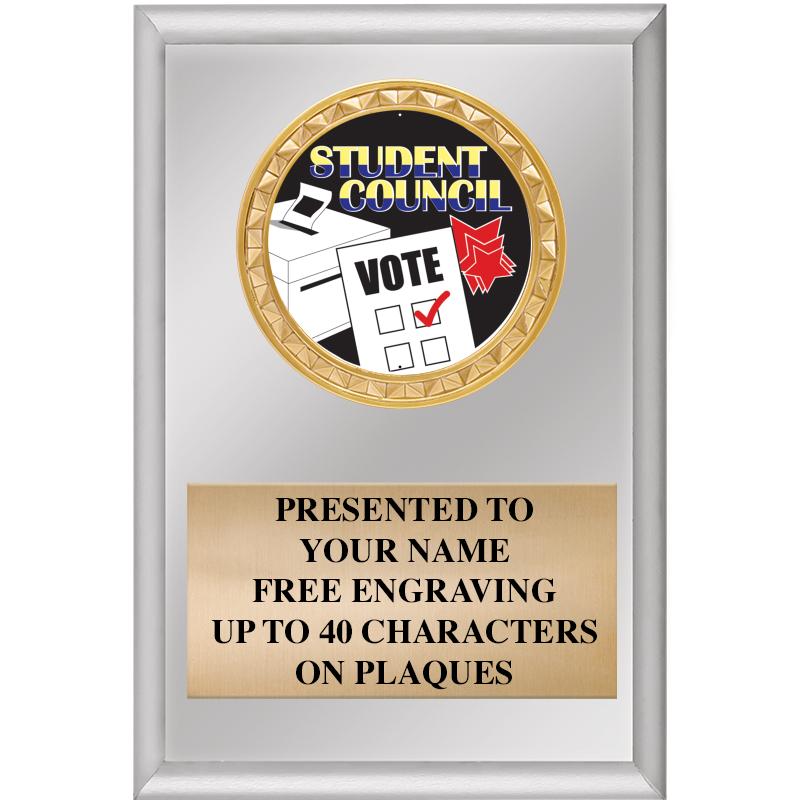 4" X 6" SILVER INSERT PLAQUE