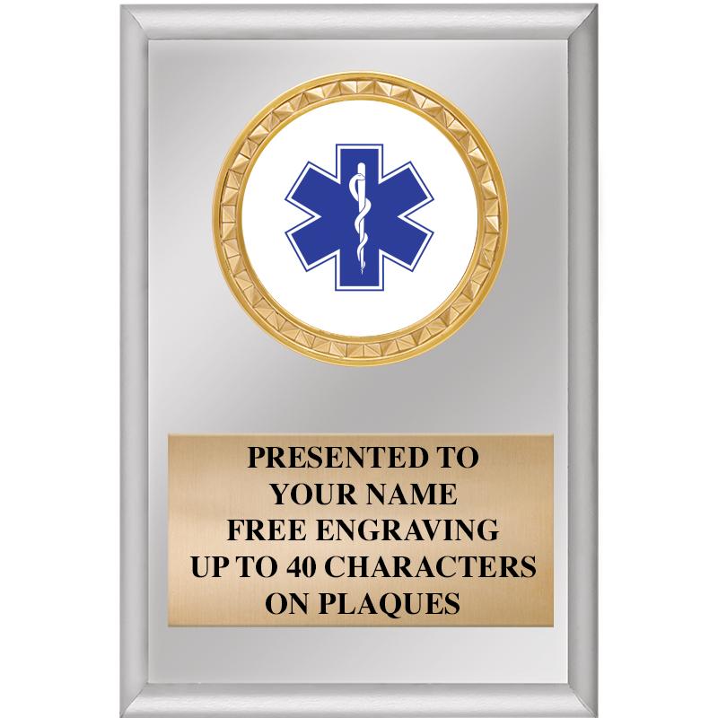 4" X 6" SILVER INSERT PLAQUE