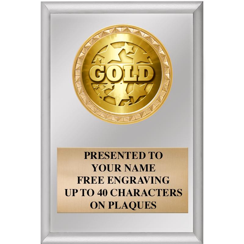 4" X 6" SILVER INSERT PLAQUE