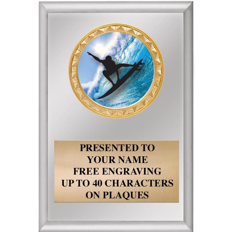 4" X 6" SILVER INSERT PLAQUE