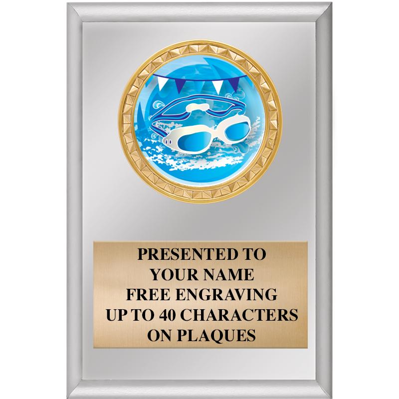 4" X 6" SILVER INSERT PLAQUE