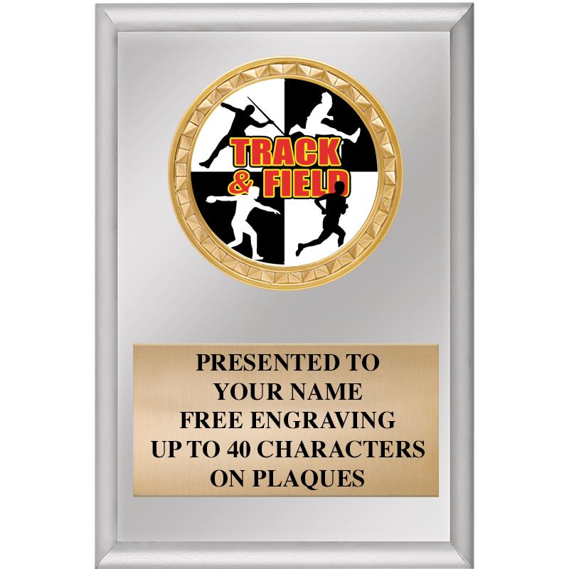 4" X 6" SILVER INSERT PLAQUE