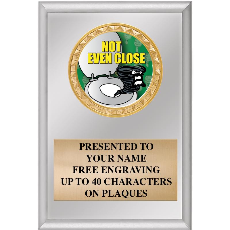 4" X 6" SILVER INSERT PLAQUE