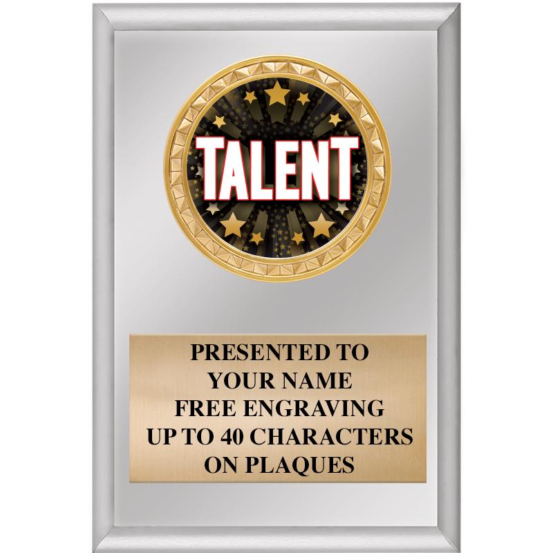 4" X 6" SILVER INSERT PLAQUE