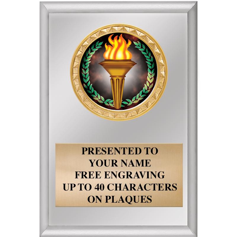 4" X 6" SILVER INSERT PLAQUE