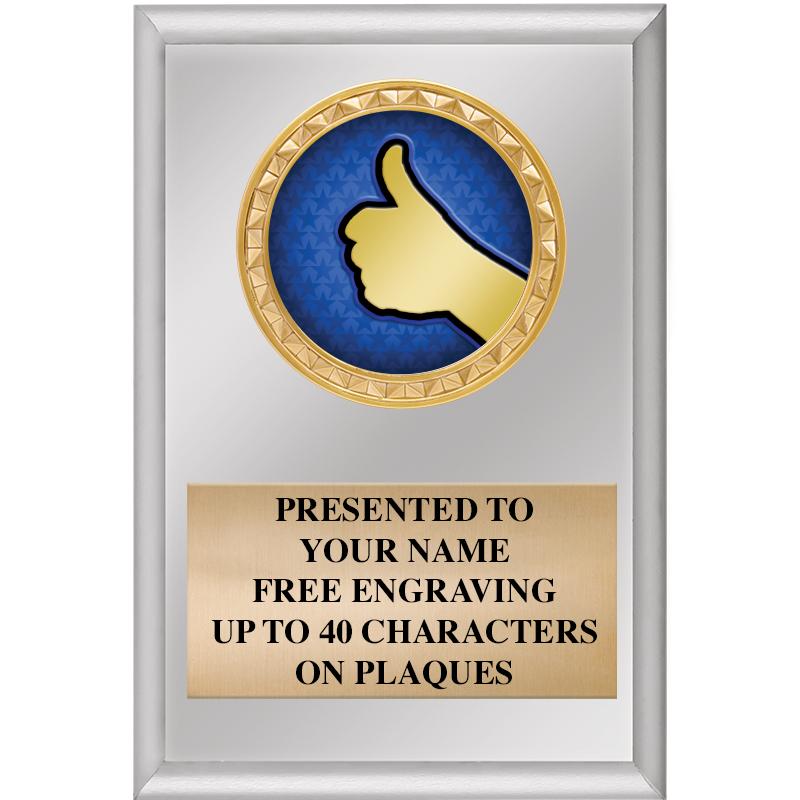 4" X 6" SILVER INSERT PLAQUE