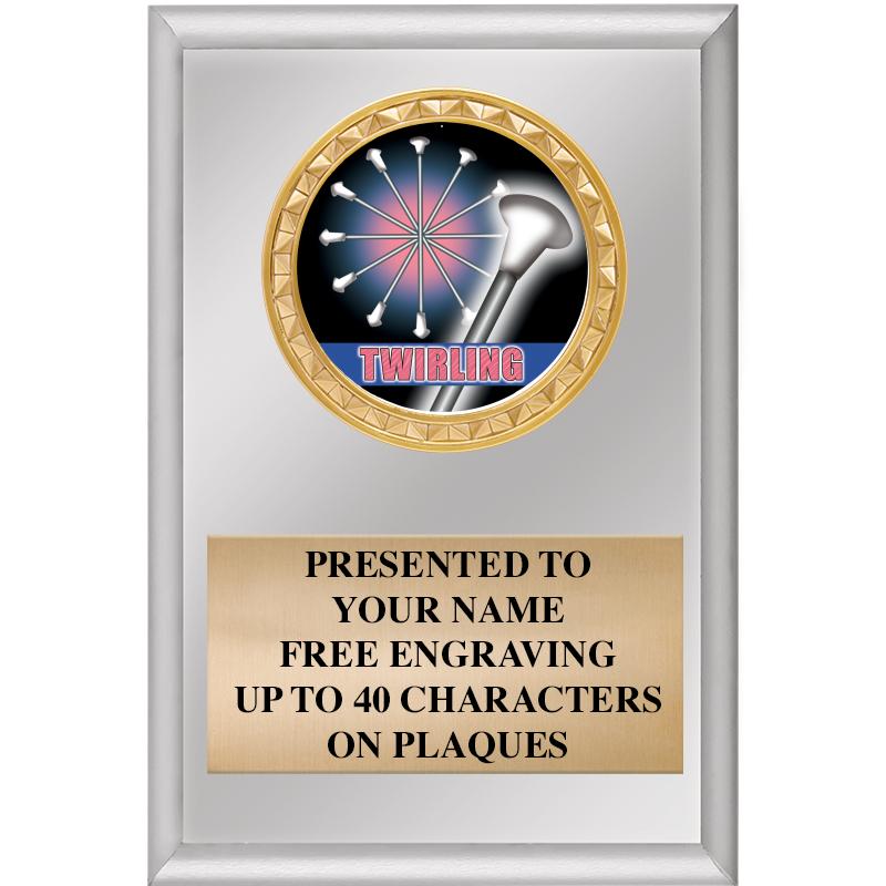 4" X 6" SILVER INSERT PLAQUE