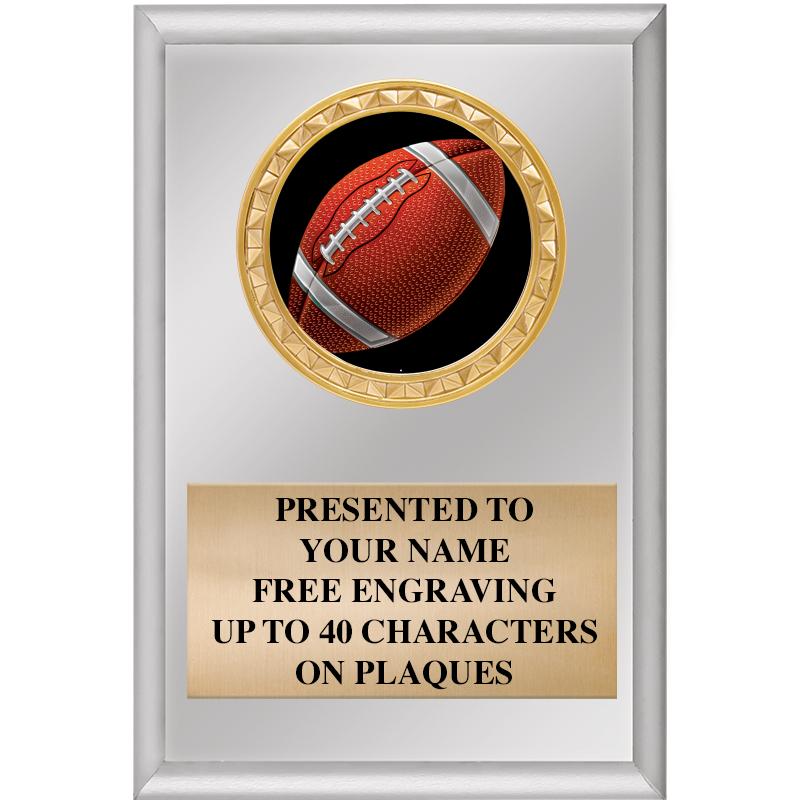 4" X 6" SILVER INSERT PLAQUE