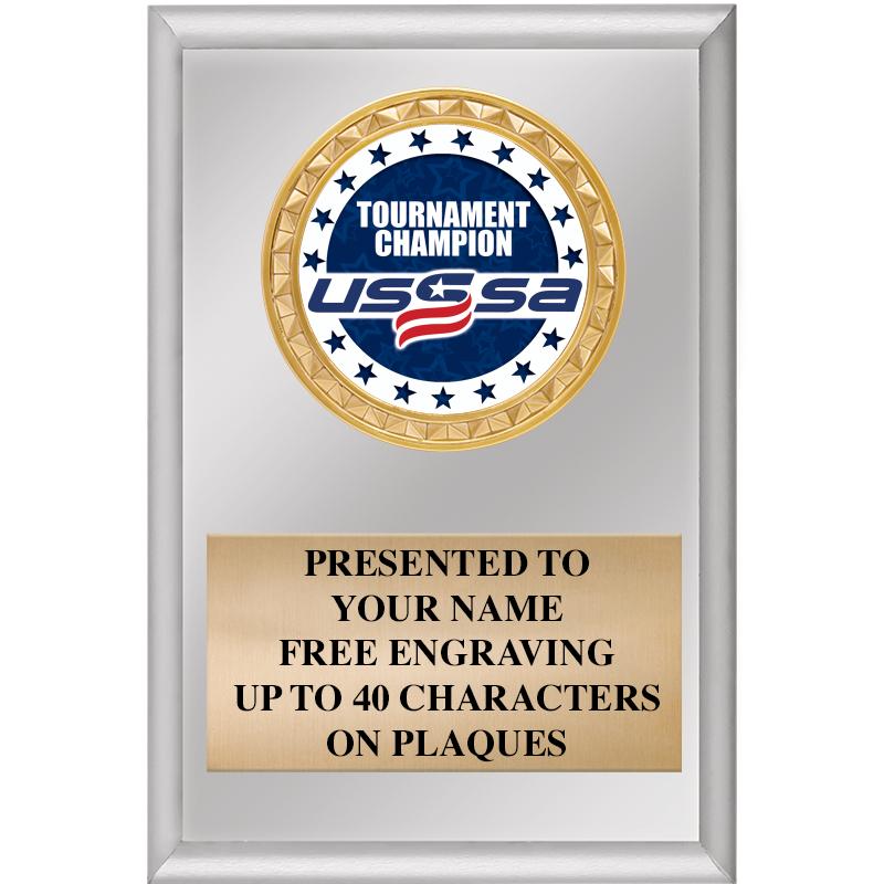 4" X 6" SILVER INSERT PLAQUE