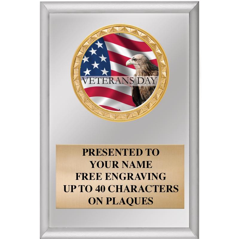 4" X 6" SILVER INSERT PLAQUE