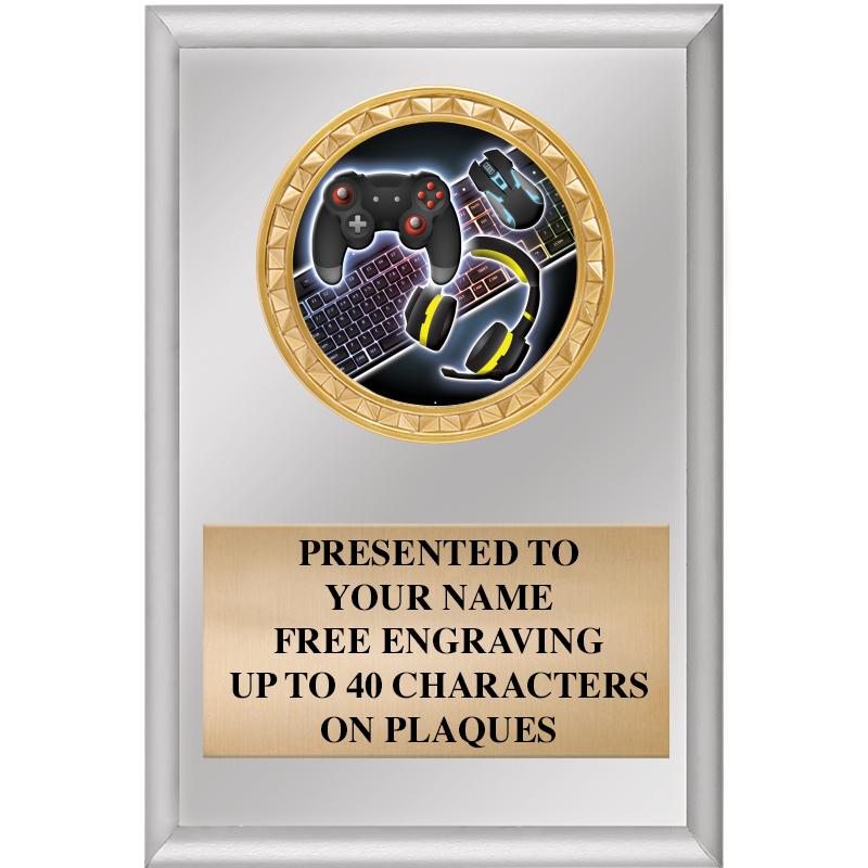 4" X 6" SILVER INSERT PLAQUE