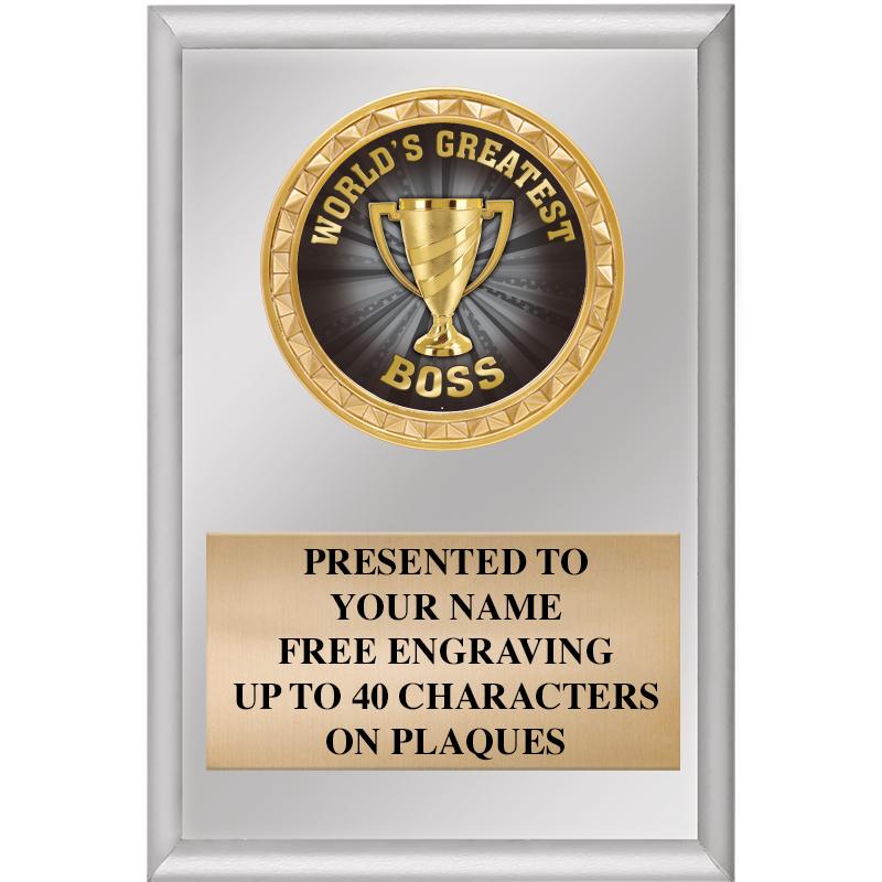 4" X 6" SILVER INSERT PLAQUE