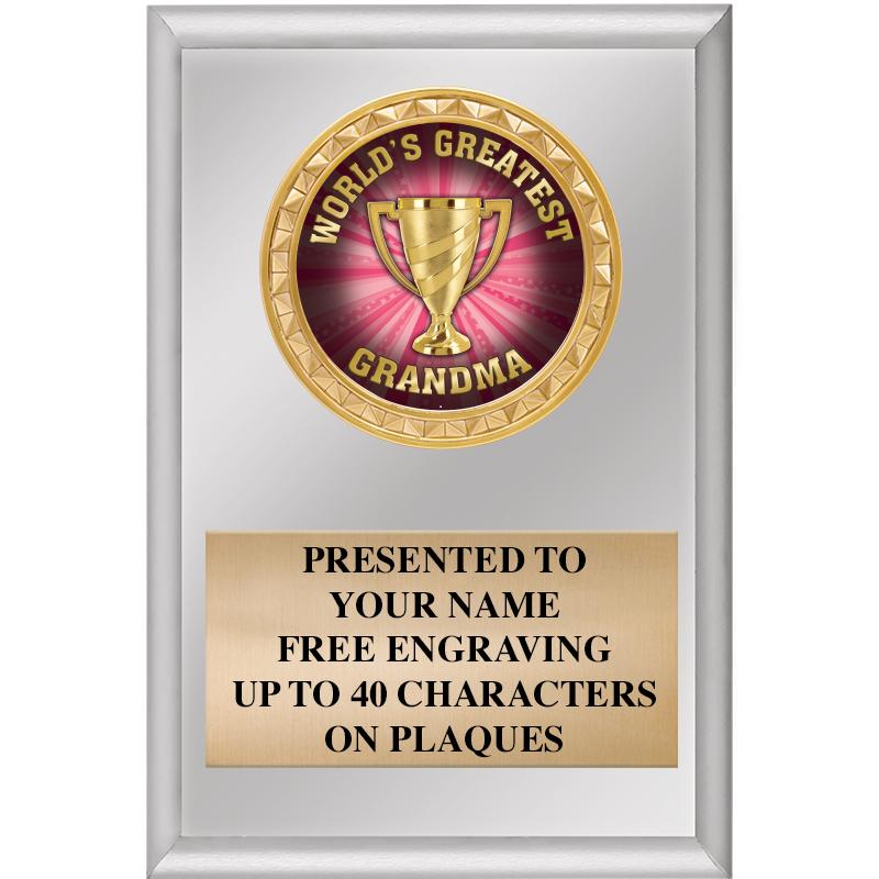 4" X 6" SILVER INSERT PLAQUE