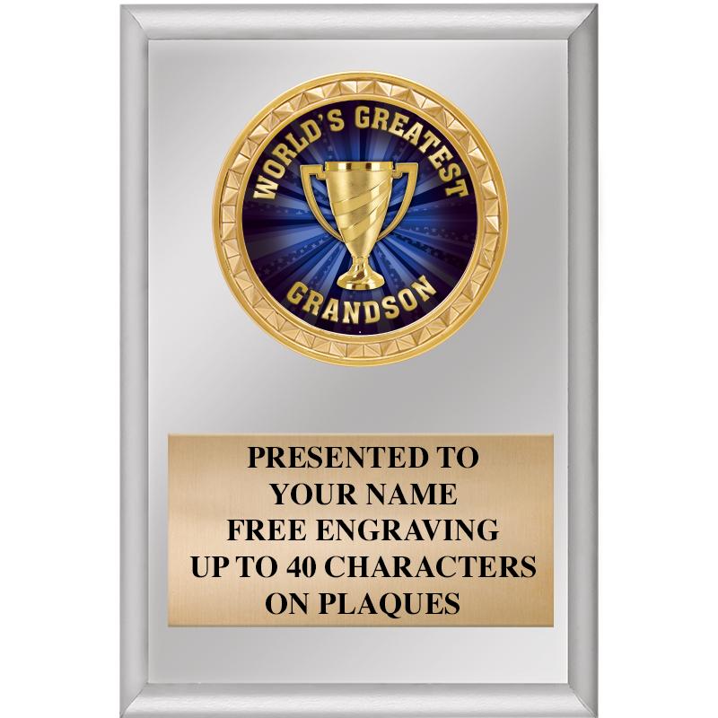 4" X 6" SILVER INSERT PLAQUE