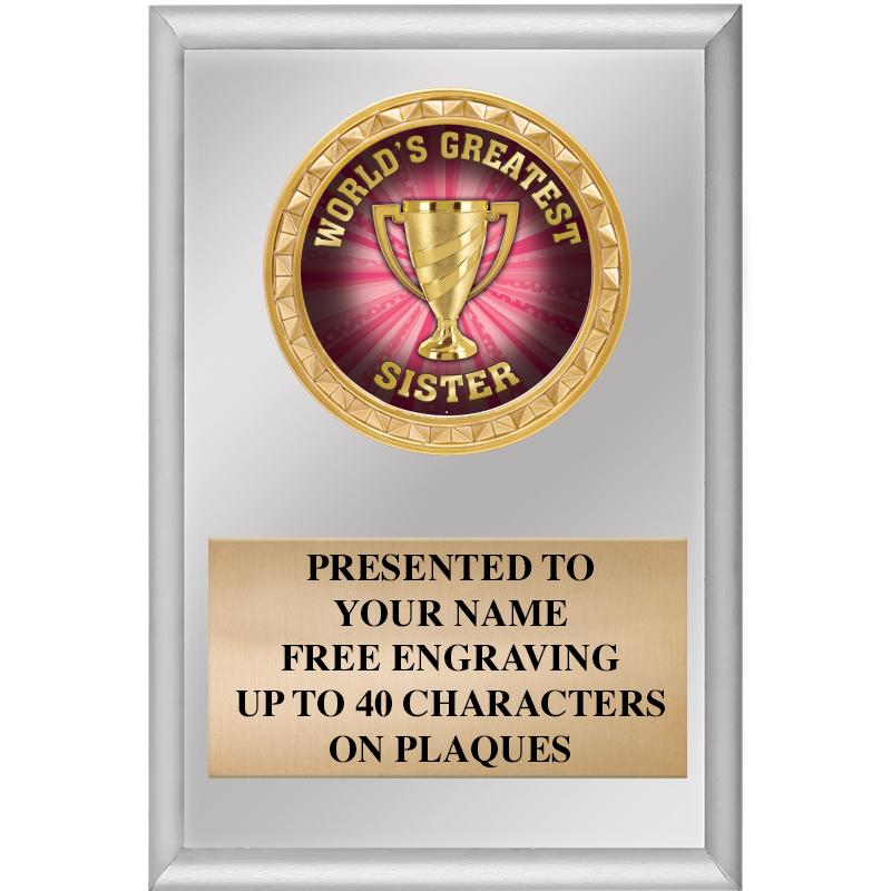 4" X 6" SILVER INSERT PLAQUE