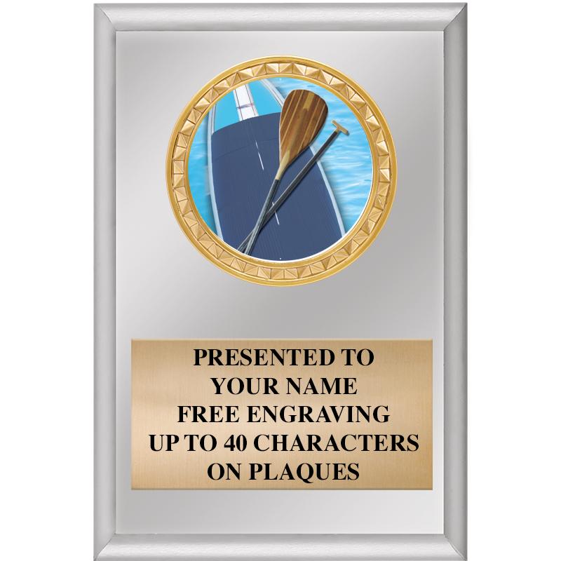 4" X 6" SILVER INSERT PLAQUE