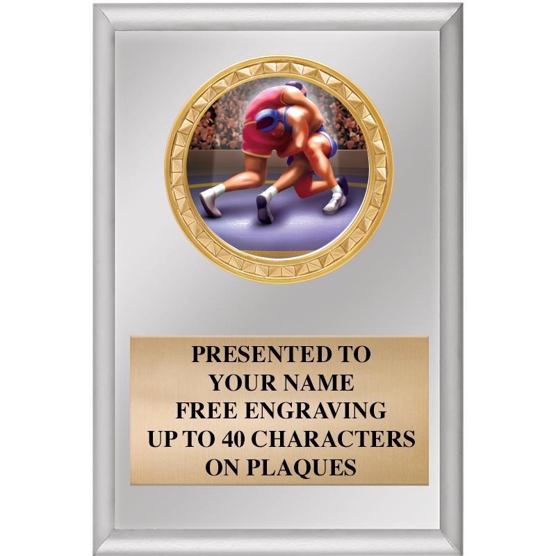 4" X 6" SILVER INSERT PLAQUE