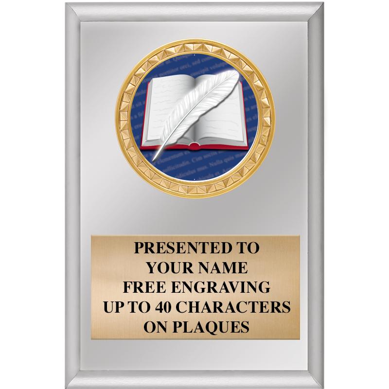 4" X 6" SILVER INSERT PLAQUE