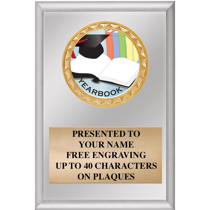 4" X 6" SILVER INSERT PLAQUE