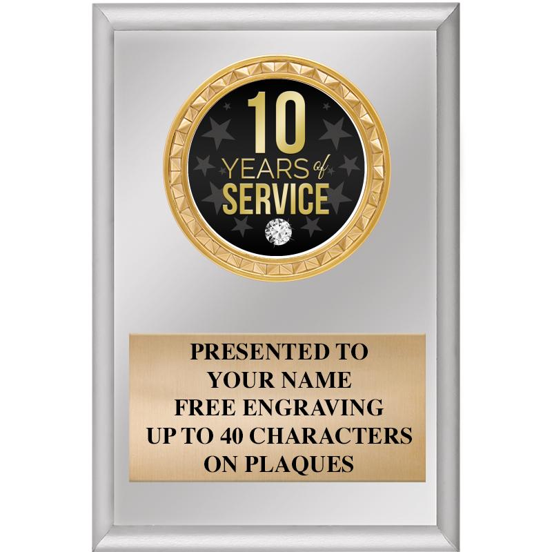 4" X 6" SILVER INSERT PLAQUE