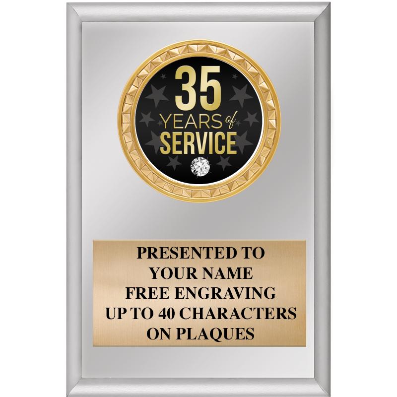 4" X 6" SILVER INSERT PLAQUE