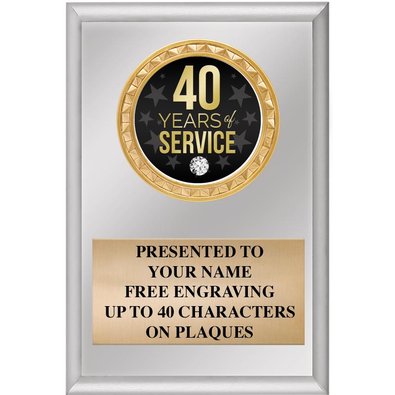 4" X 6" SILVER INSERT PLAQUE