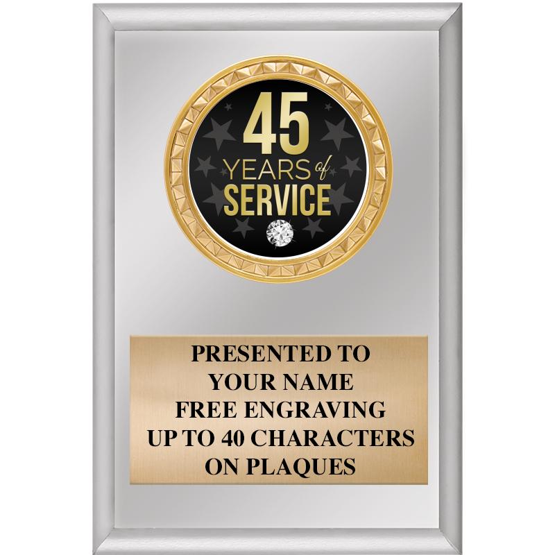 4" X 6" SILVER INSERT PLAQUE