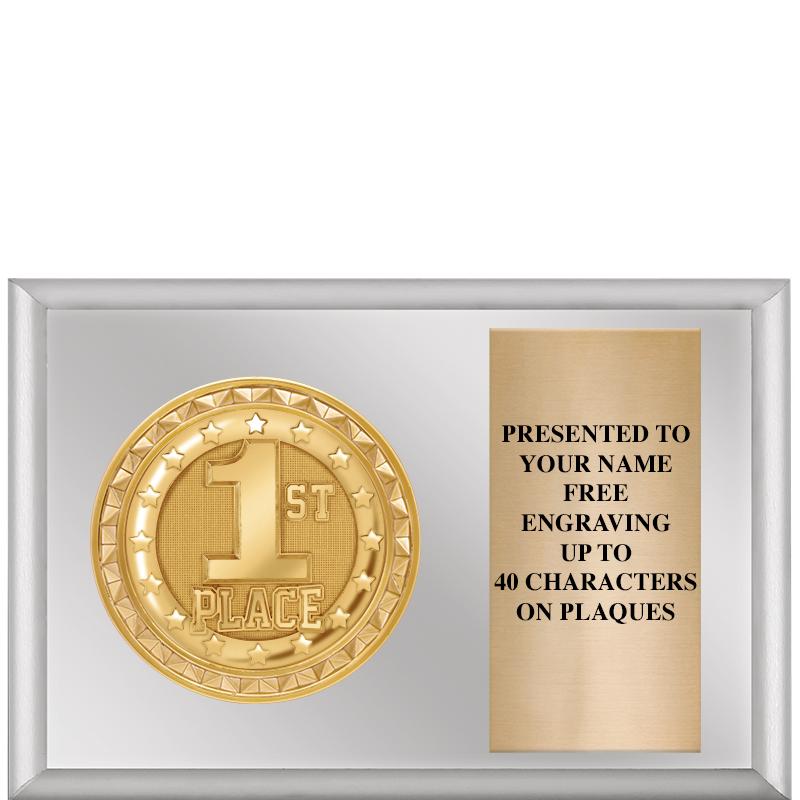 6" X 4" SILVER INSERT PLQ