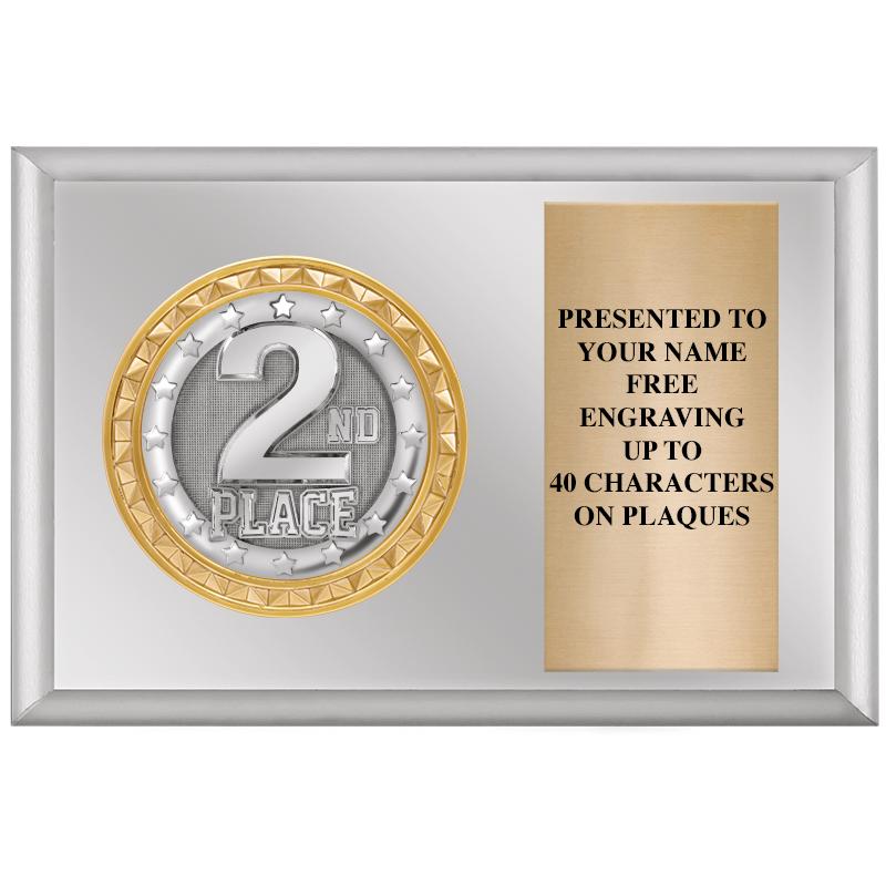 6" X 4" SILVER INSERT PLQ