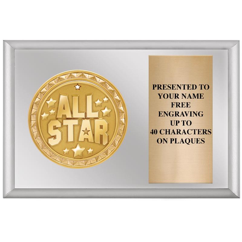 6" X 4" SILVER INSERT PLQ